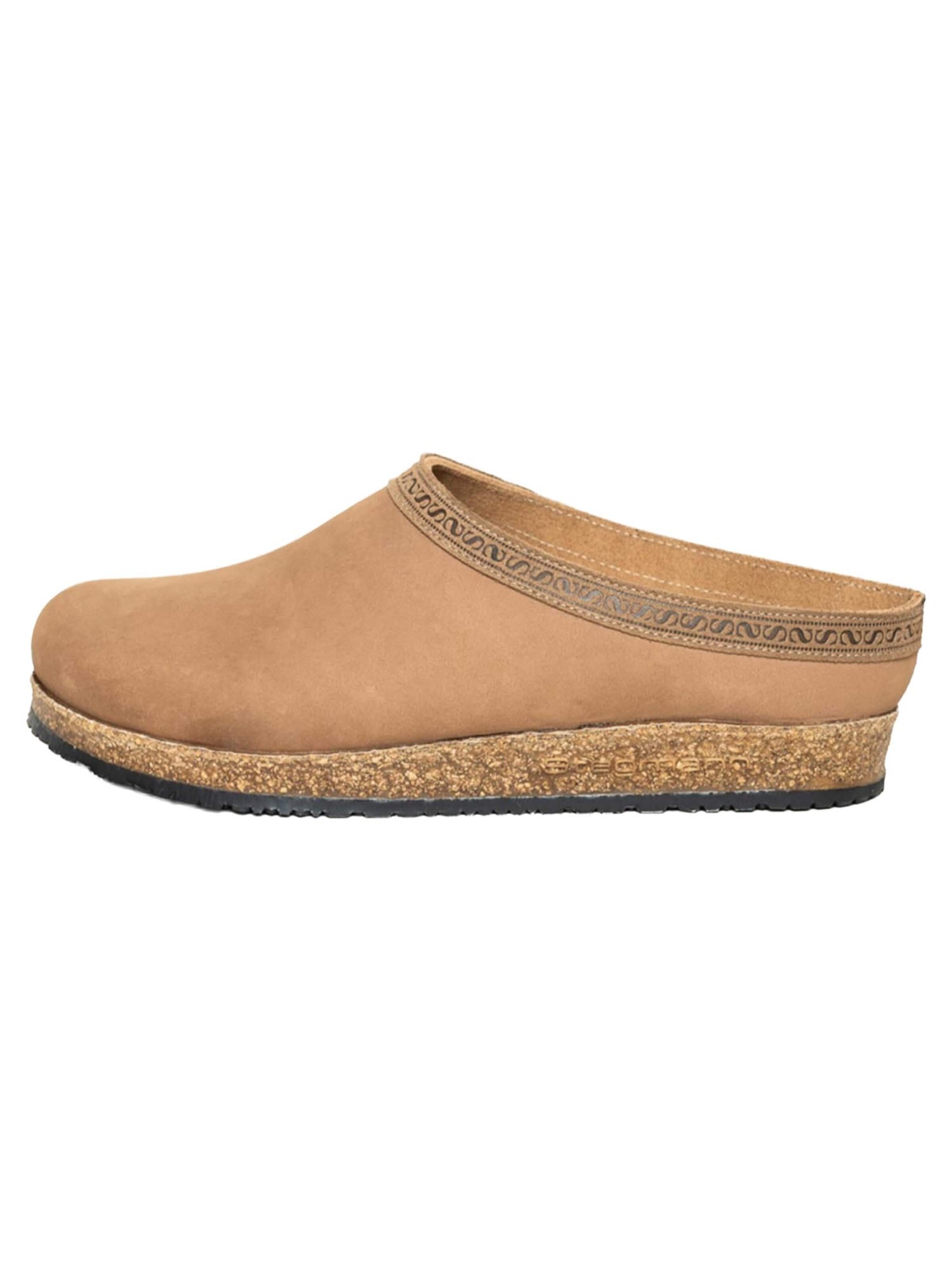 Stegmann Clogs 'Leather' in Beige: front
