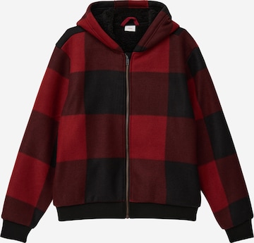 s.Oliver Zip-Up Hoodie in Red: front