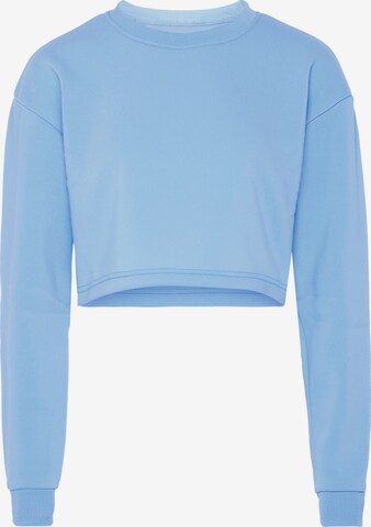 Sweat-shirt hoona en bleu : devant