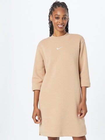 Nike Sportswear Dress in Beige: front