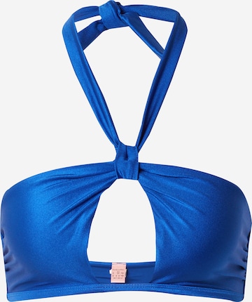 Hunkemöller - Bandeau Top de biquíni 'Bari' em azul: frente