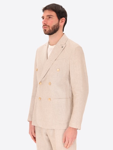 Distretto12 Regular fit Colbert 'CERTO' in Beige