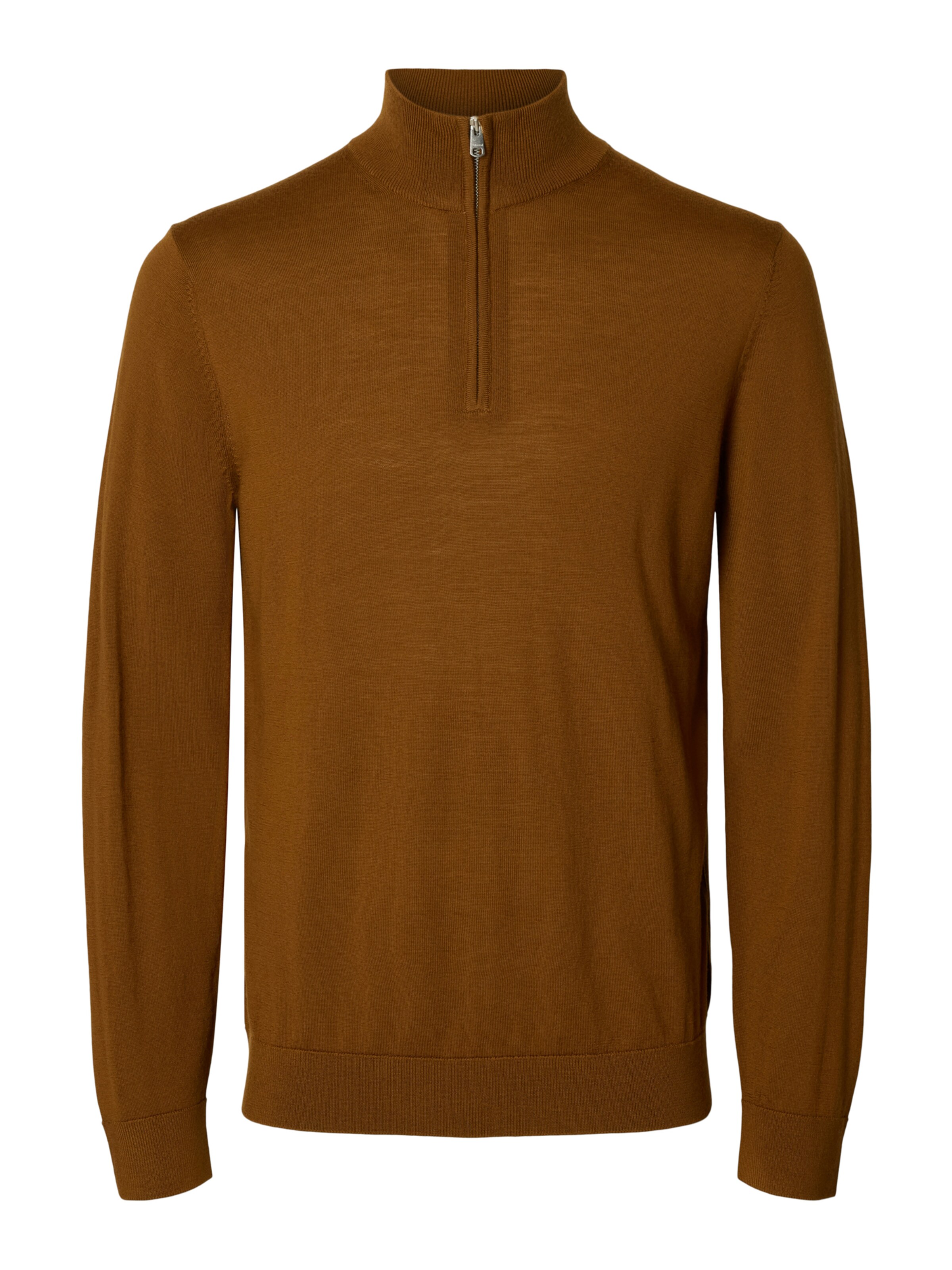 SELECTED Sweater 'SLHTRAY' in Brown: front