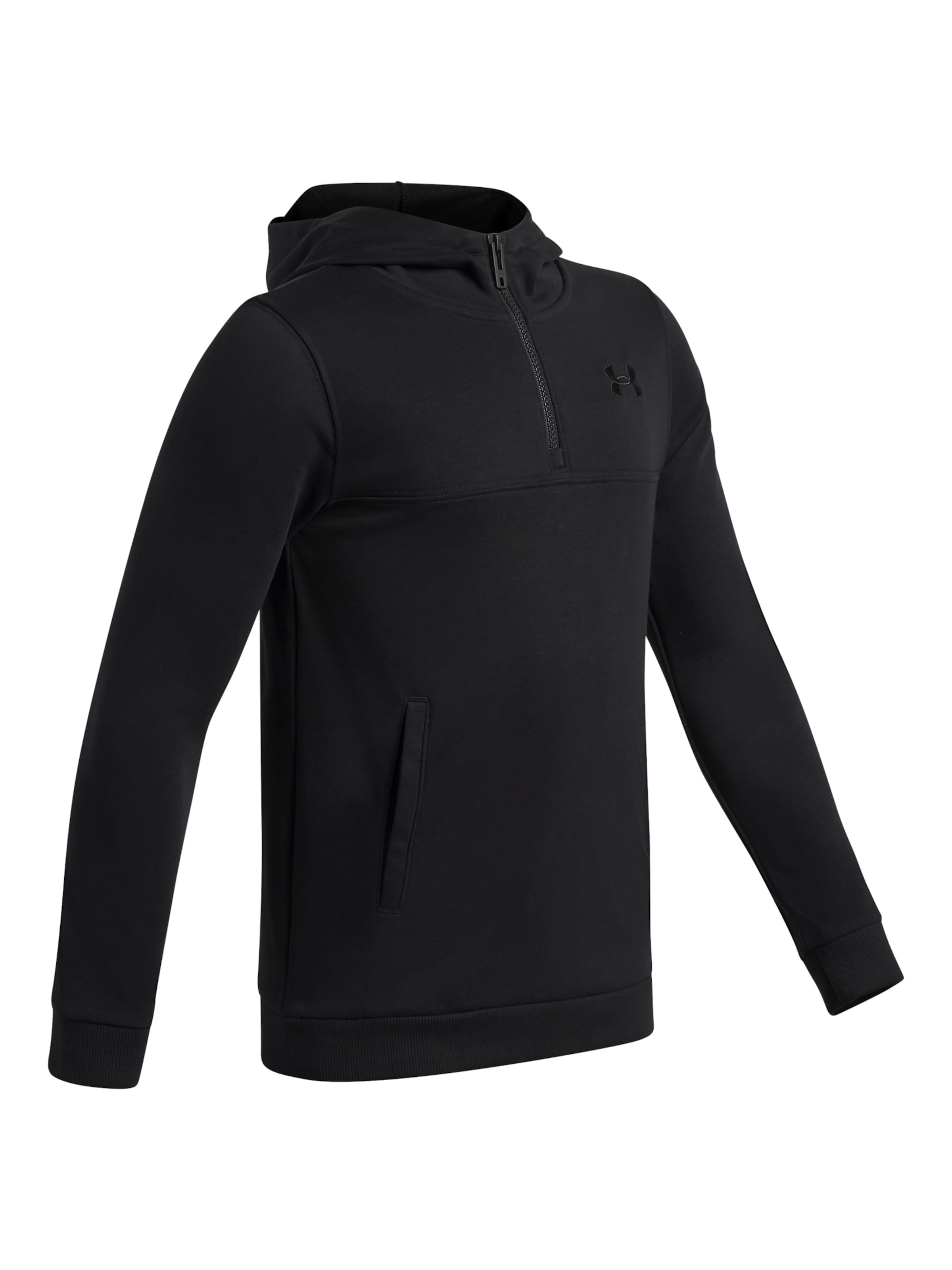 UNDER ARMOUR Sportief sweatshirt 'Rival' in Zwart