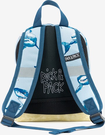 Pick & Pack Backpack 'Shark' in Blue