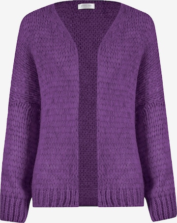 SASSYCLASSY Oversizestrickjacke in Lila: Vorderseite