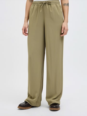 JJXX Wide leg Broek 'JXSKY LIA' in Groen: voorkant