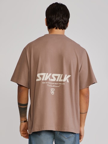 T-Shirt SikSilk en marron