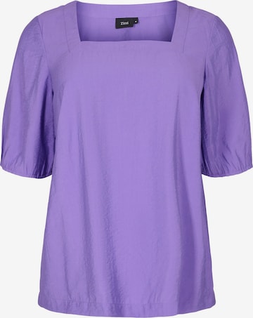 Zizzi - Blusa 'XCLARU' em roxo: frente