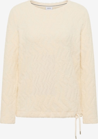 CECIL Sweater in White: front