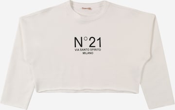 N°21 Sweatshirt in White: front