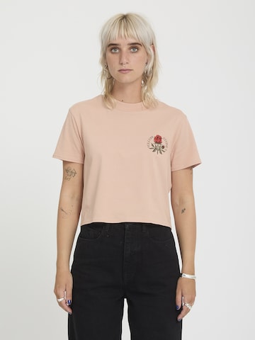 T-shirt 'Dial' Volcom en rose : devant