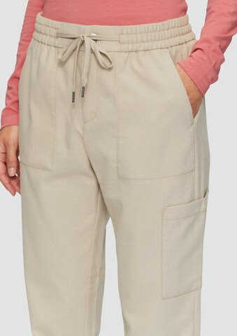 s.Oliver Tapered Trousers in Beige