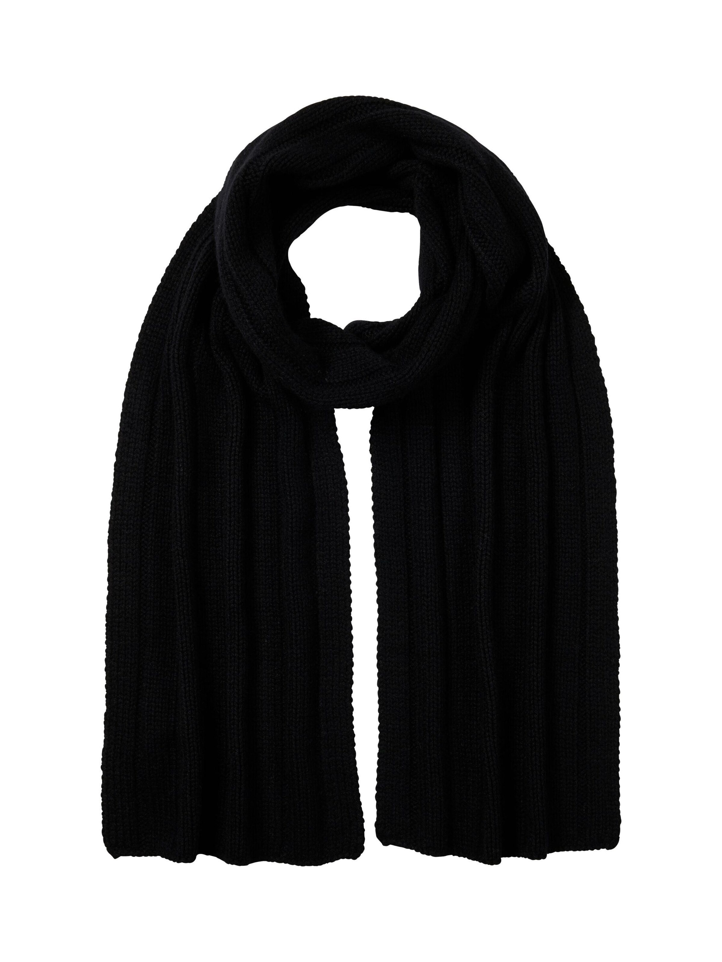 FALKE Scarf 'Pure Cashmere' in Black: front