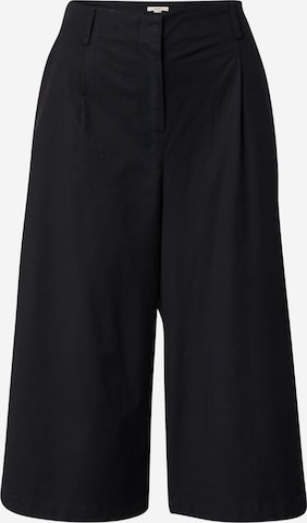 ESPRIT Wide leg Pleat-Front Pants in Black: front