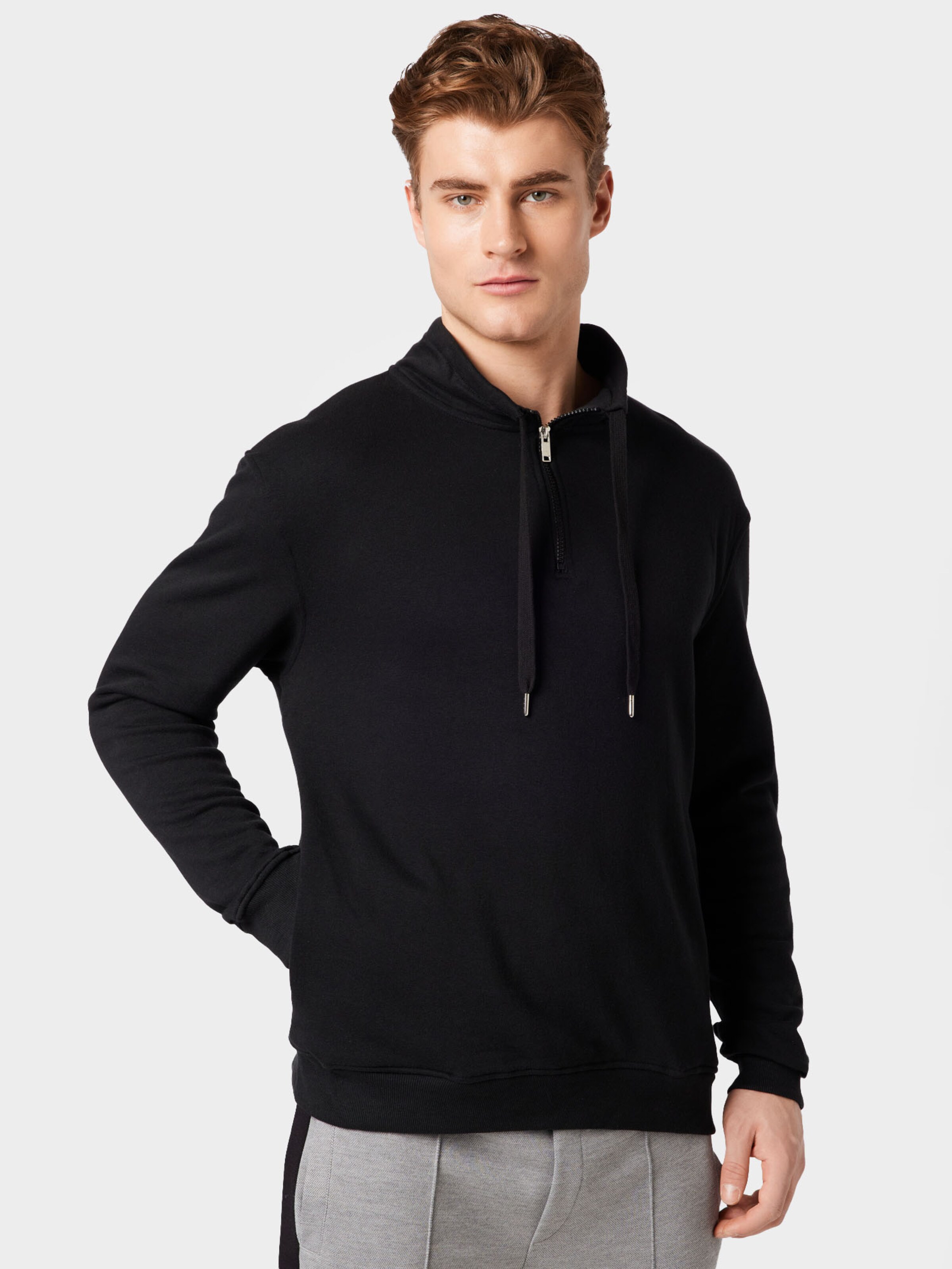 Männer Sweat BURTON MENSWEAR LONDON Sweatshirt in Schwarz - QL92718 Männer Sweat BURTON MENSWEAR LONDON Sweatshirt in Schwarz - QL92718
