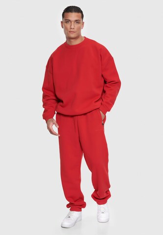 Effilé Pantalon Dropsize en rouge