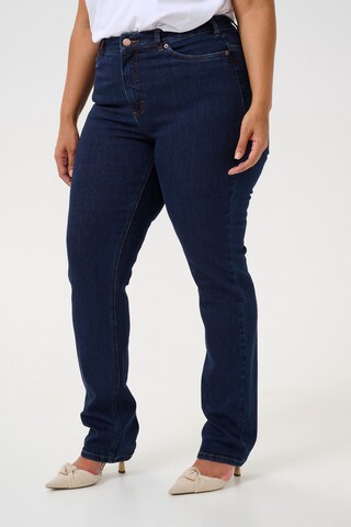 KAFFE CURVE regular Jeans 'Sina' i blå: forside