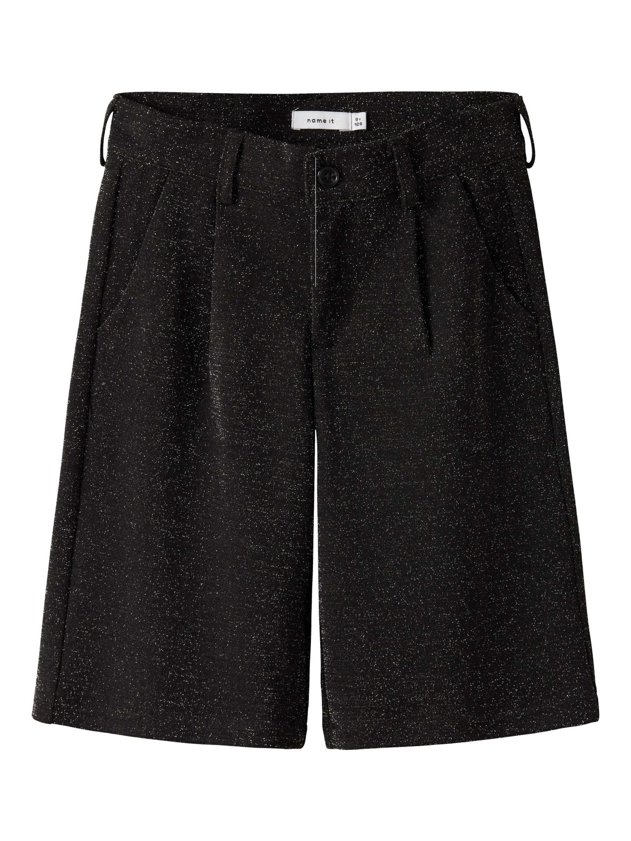 NAME IT - regular Pantalón 'NKFBermuda' en negro: frente