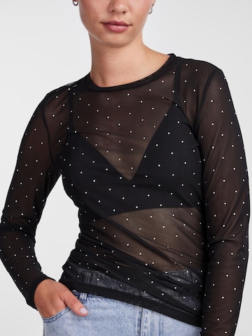 PIECES - Camiseta 'PALLY' en negro