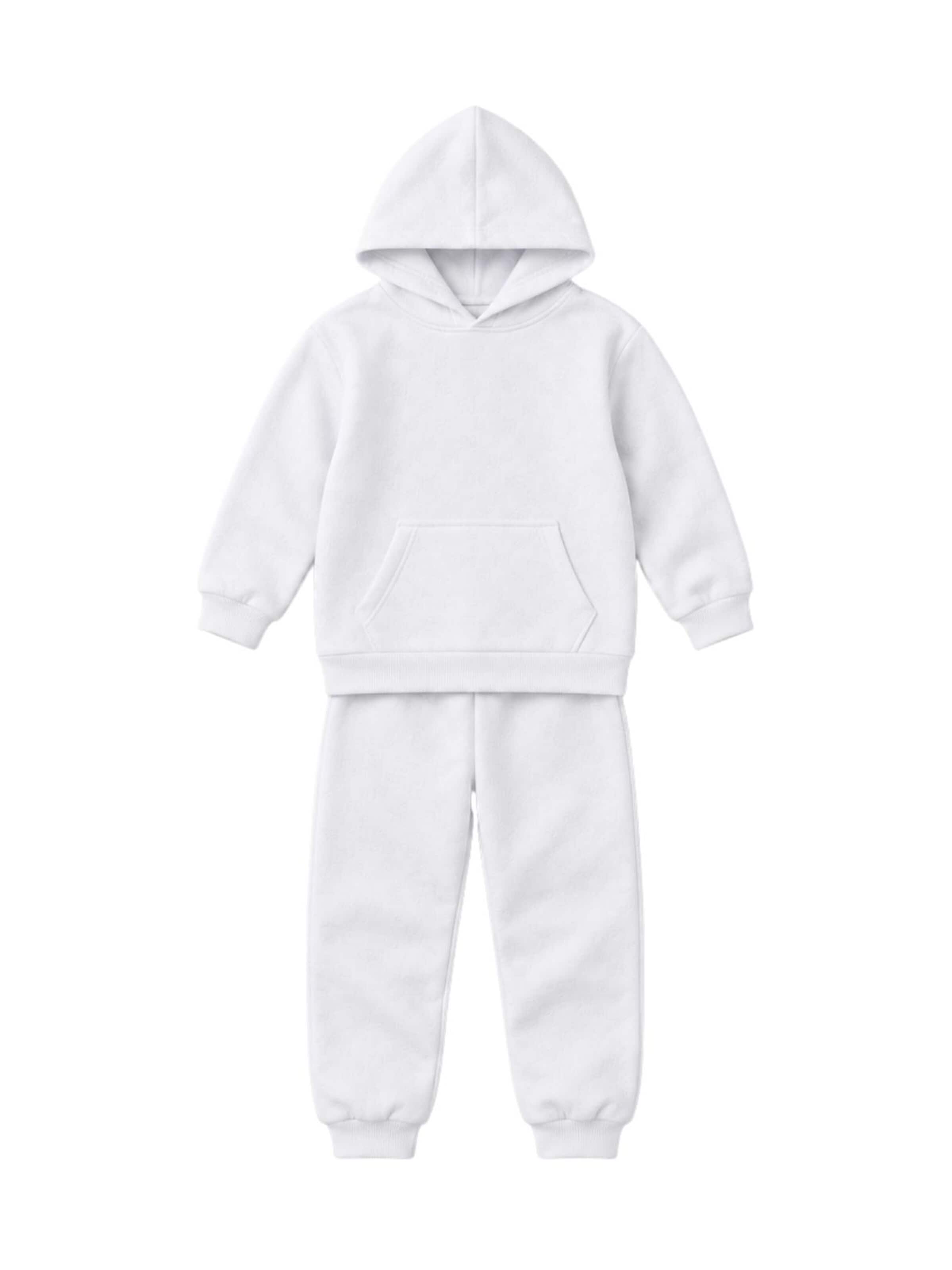 LOUIS LECLER Joggingpak 'Miray' in Wit: voorkant