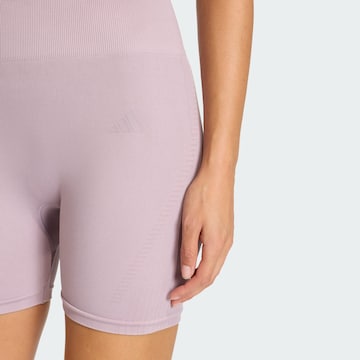 ADIDAS PERFORMANCE Skinny Sports trousers 'Essentials' in Purple