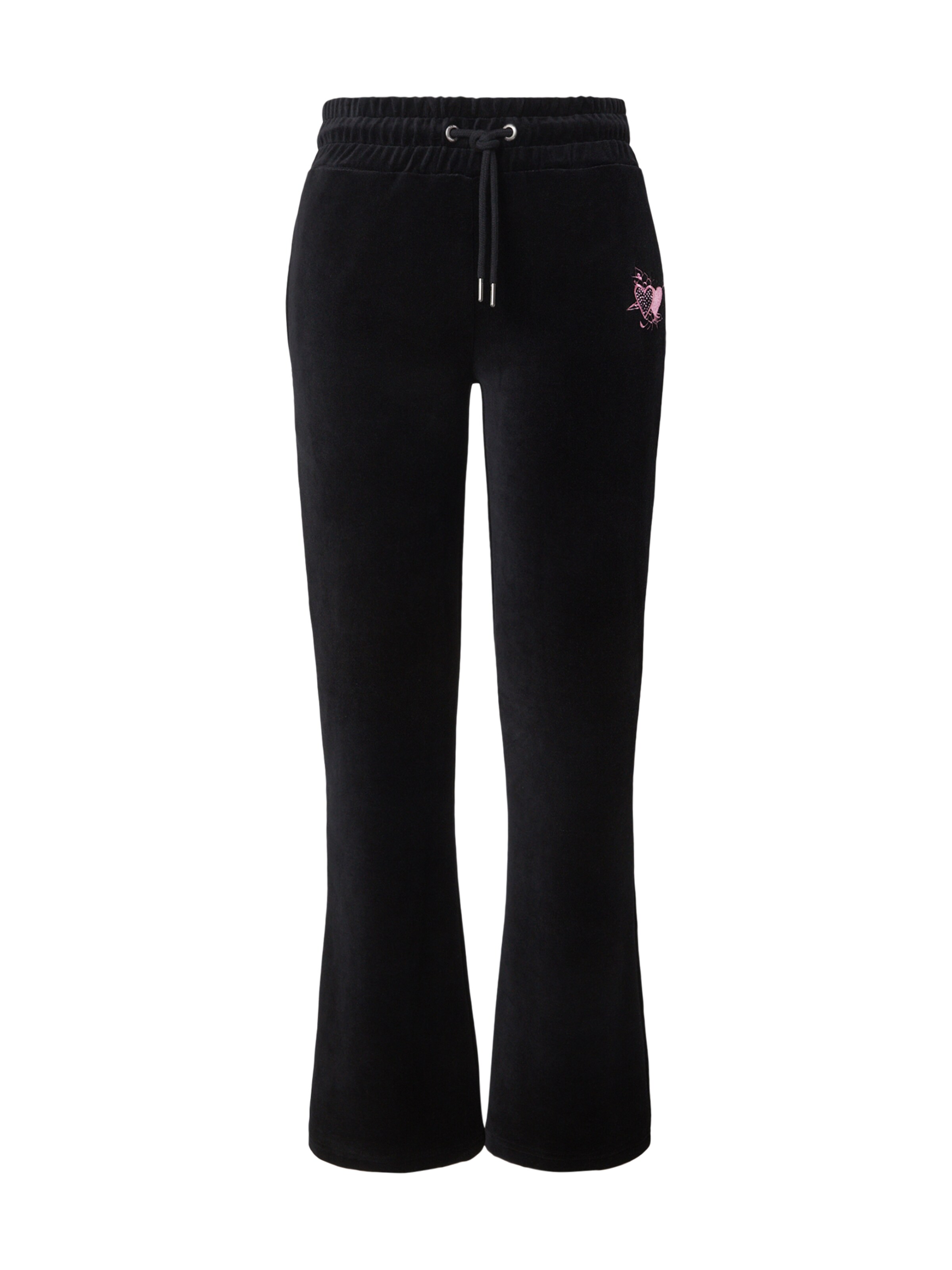 Ed Hardy Flared Παντελόνι σε μαύρο: μπροστά