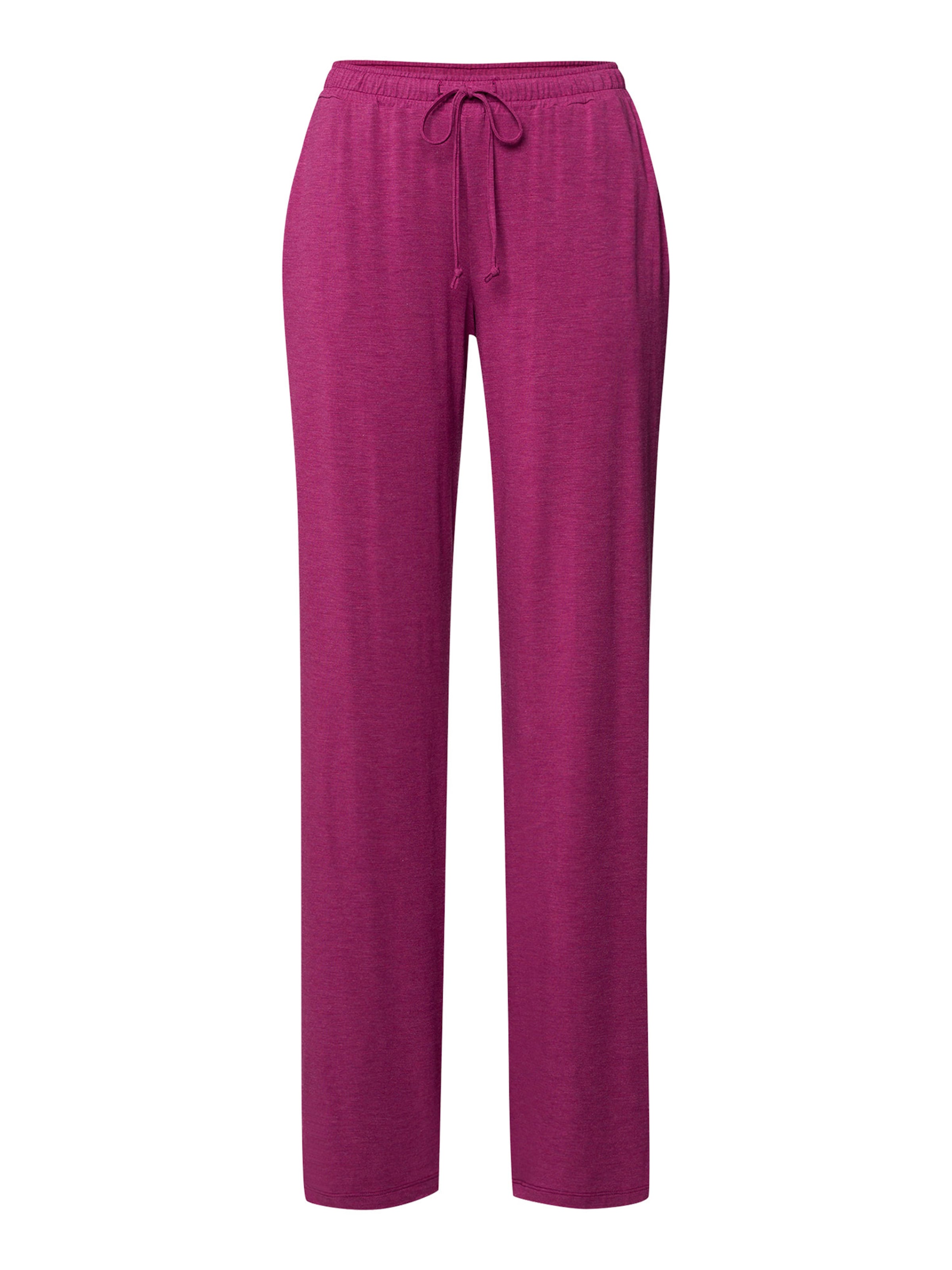 Pantalon de pyjama ' Natural Elegance ' Hanro en rouge : devant