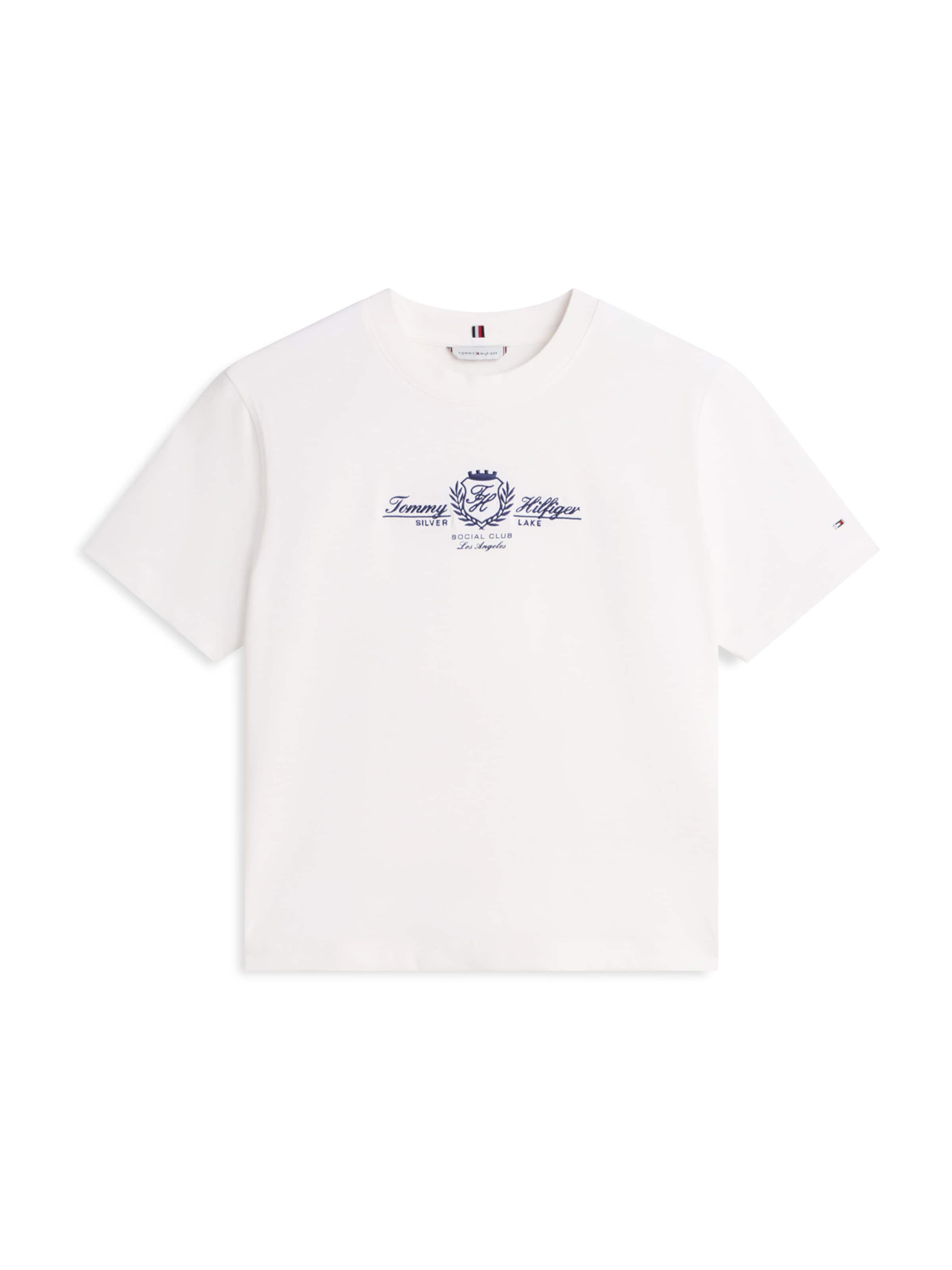 TOMMY HILFIGER Μπλουζάκι 'VARSITY' σε λευκό: μπροστά