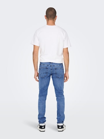 Coupe slim Jean 'Loom' Only & Sons en bleu