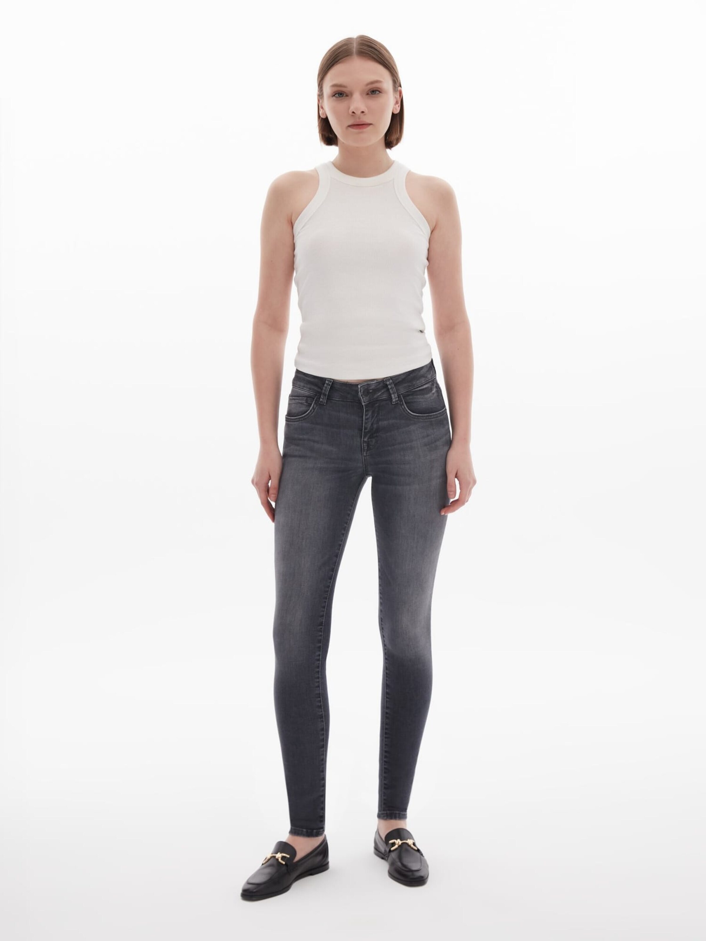 LTB Baggy Jeans 'Nicole' in Grijs: voorkant