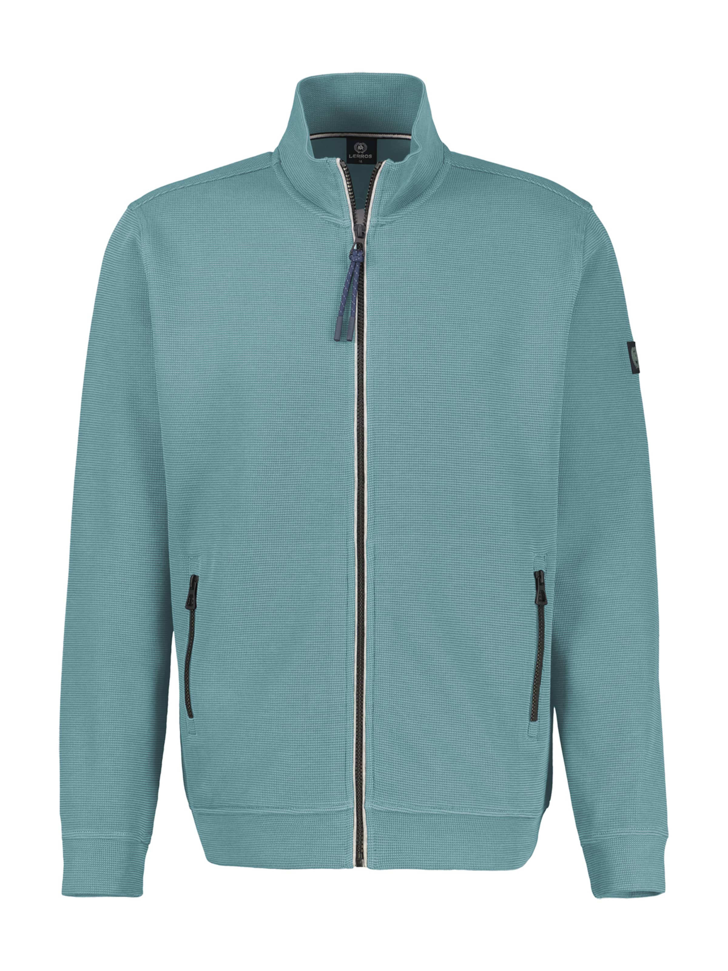 LERROS Sweatjacke in Blau: Vorderseite