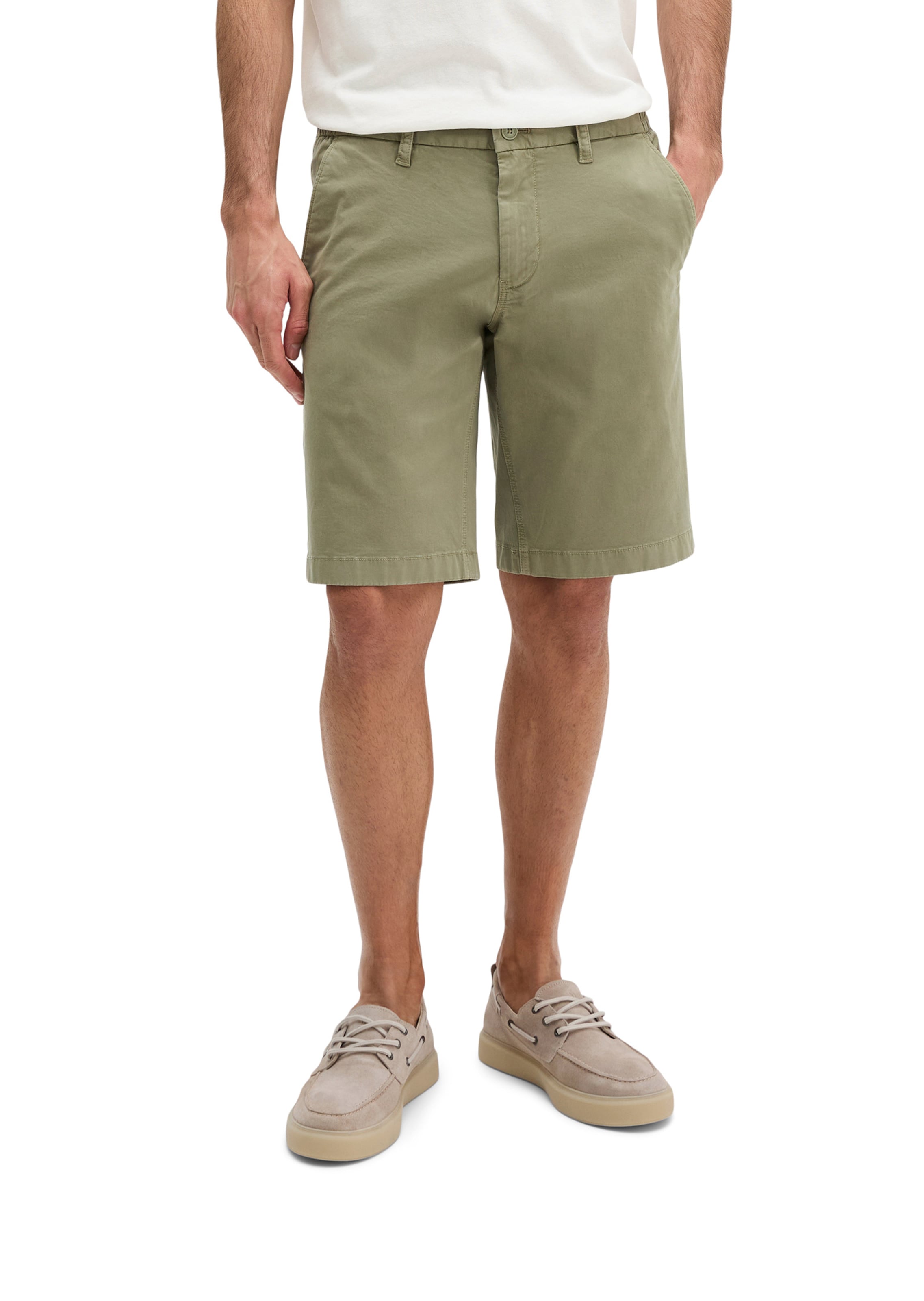 Marc O'Polo Regular Trousers in Green: front