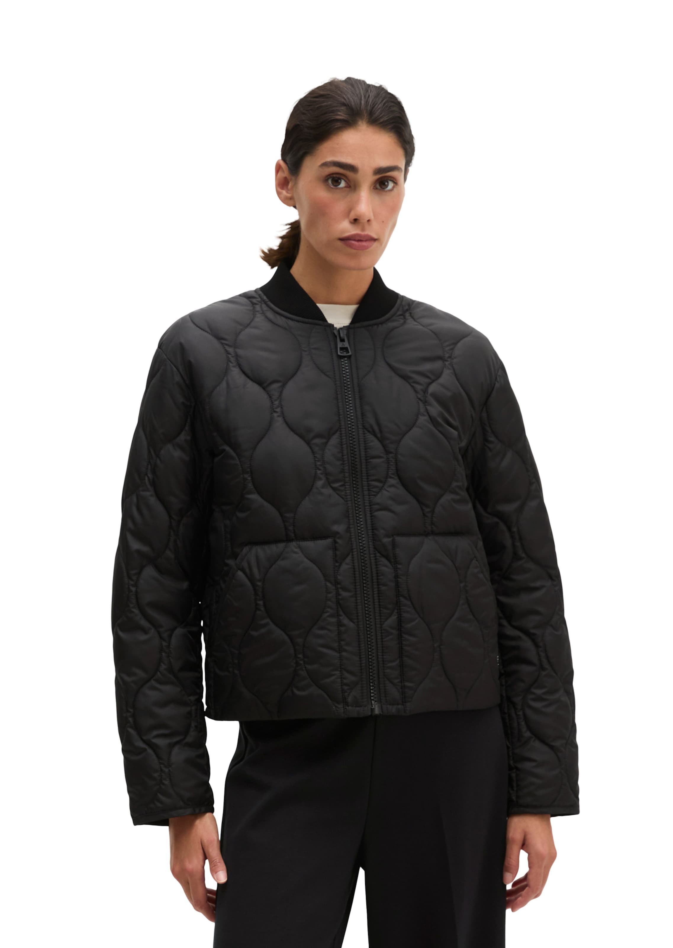 Veste mi-saison Marc O'Polo en noir : devant