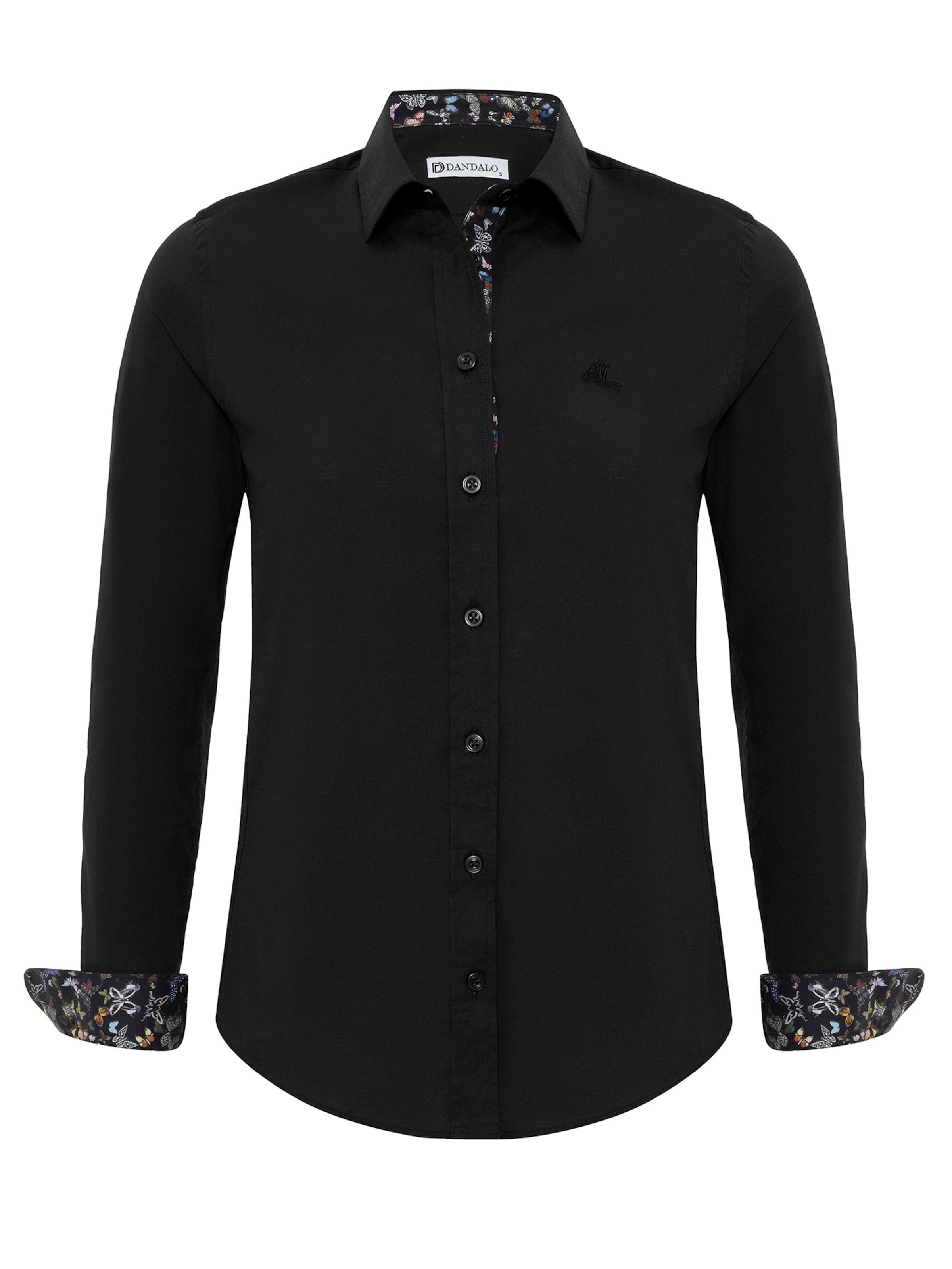 Dandalo Bluse 'Ruby' i sort: forside