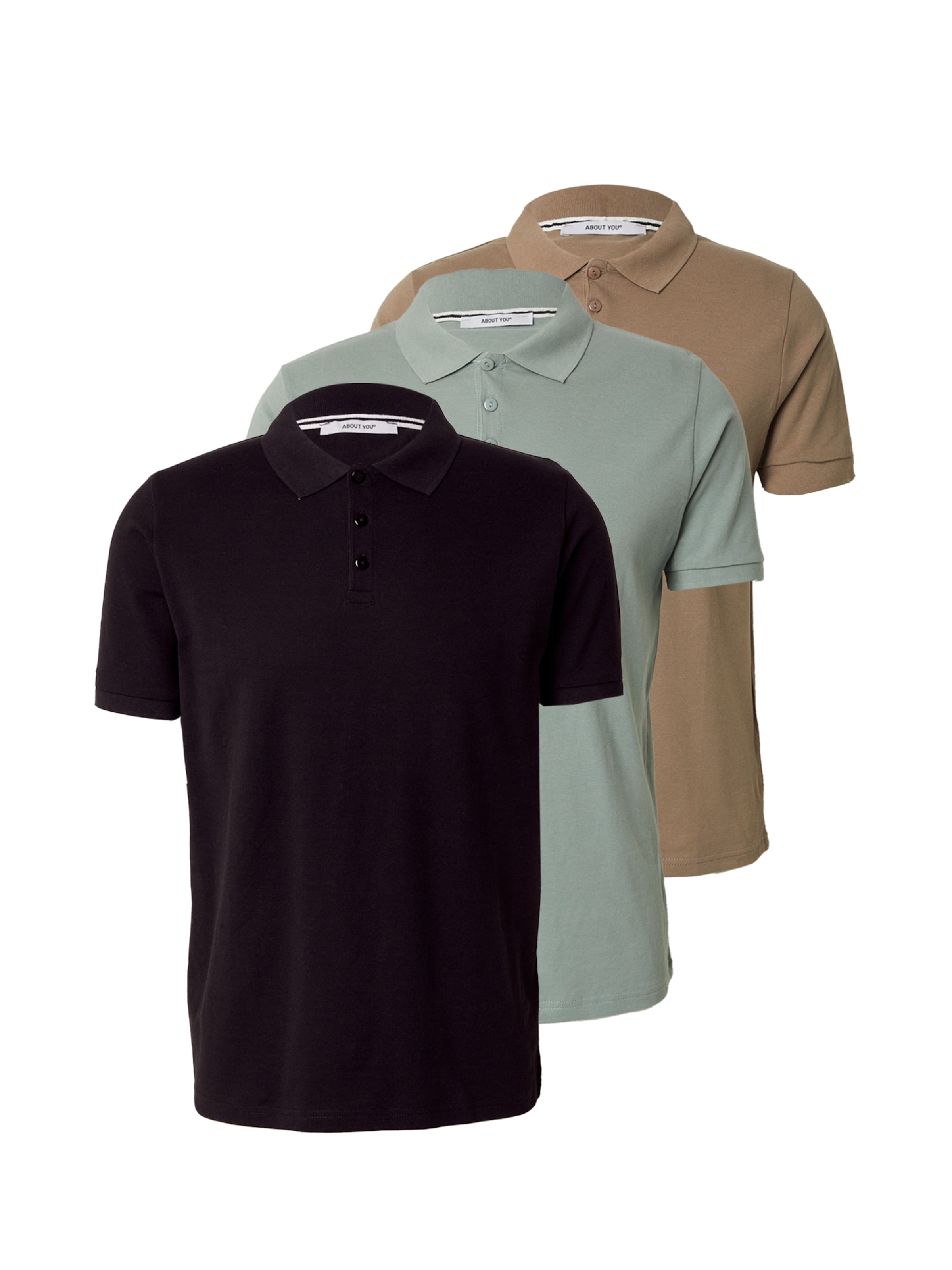 ABOUT YOU Μπλουζάκι 'Robin' σε καφέ: μπροστά