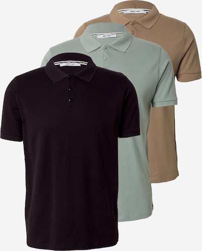 Marškinėliai 'Robin' iš ABOUT YOU, spalva – ruda / šviesiai žalia / juoda, Prekių apžvalga