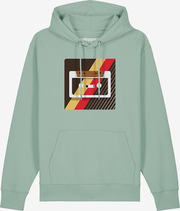 Sweat-shirt 'Kassette' Watapparel en vert : devant