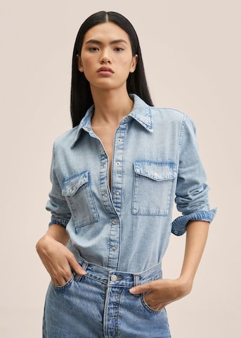 MANGO Bluse 'Julie' in Blau: predná strana