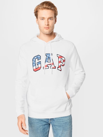 GAP Sweatshirt in Weiß: predná strana