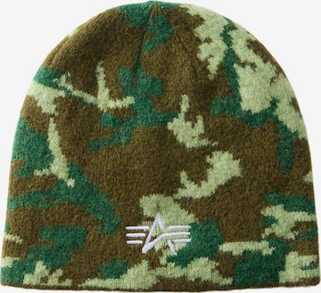 ALPHA INDUSTRIES Mütze 'Cone' in Grün: Vorderseite