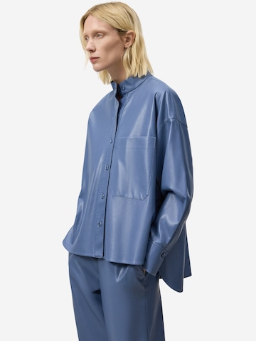 Adolfo Dominguez Bluse in Blau: Vorderseite