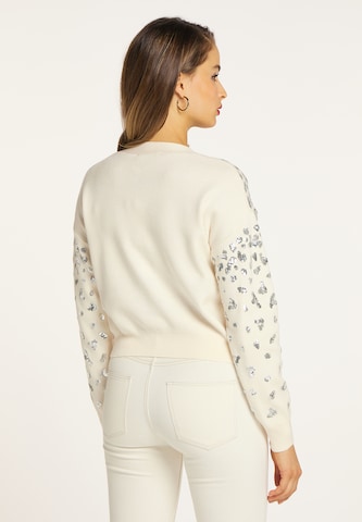 faina Knit Cardigan in White