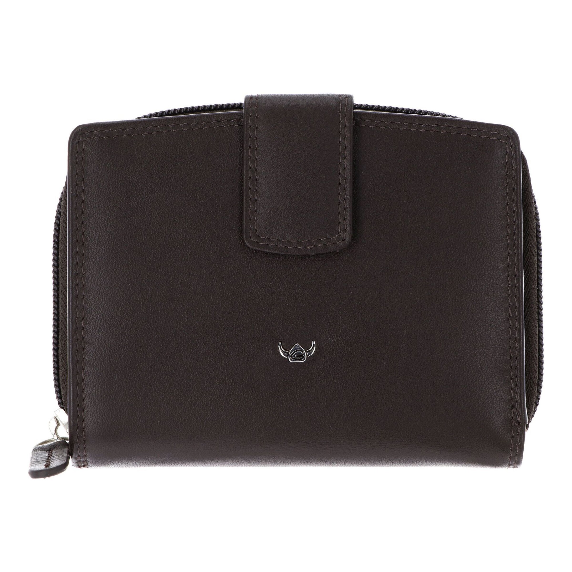 GOLDEN HEAD Wallet 'Polo' in Brown: front