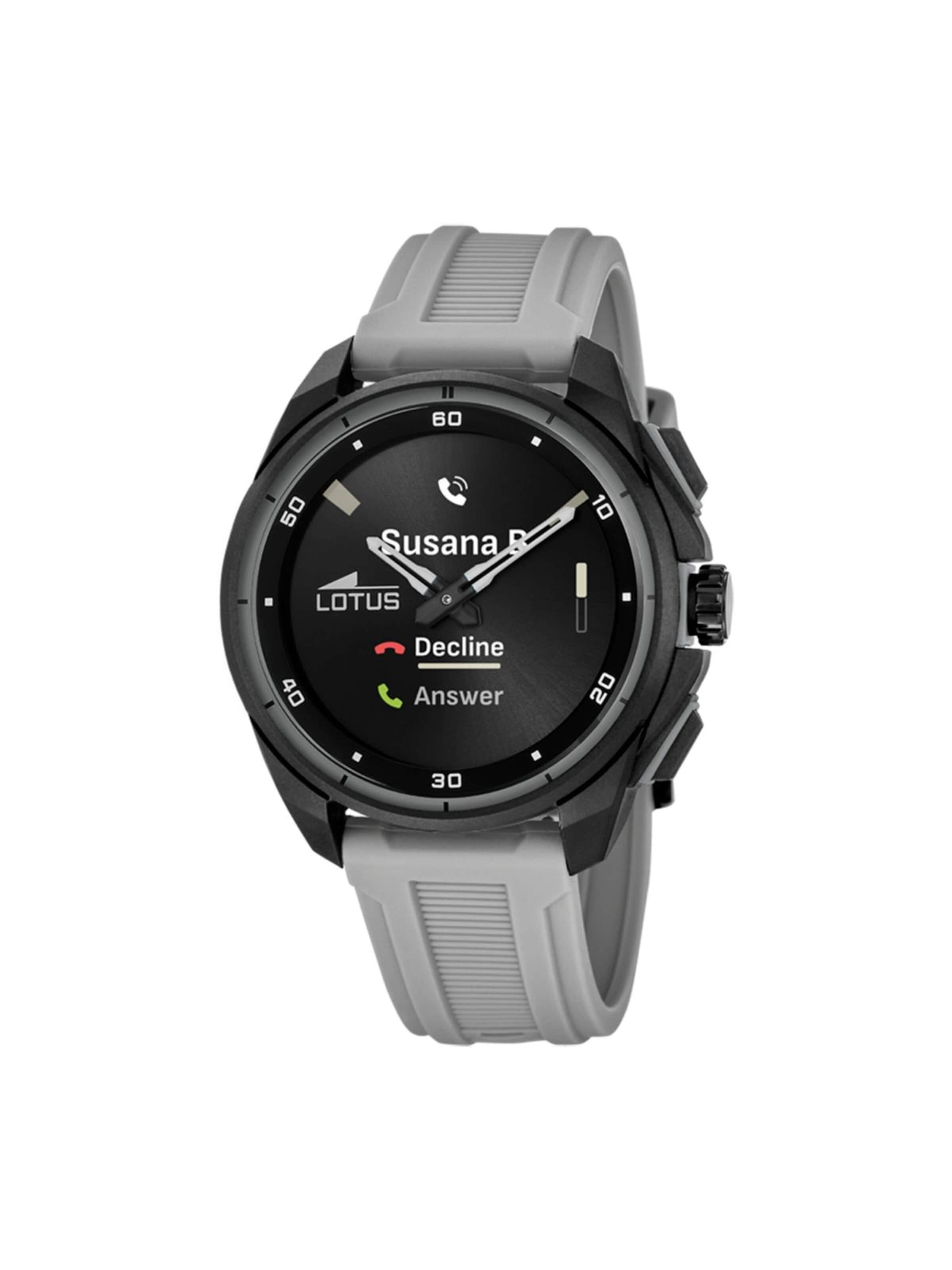 Montre digitale Lotus en gris : devant