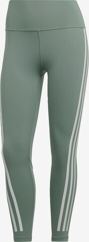ADIDAS SPORTSWEAR Workout Pants 'Optime Train Icons' in Green: front