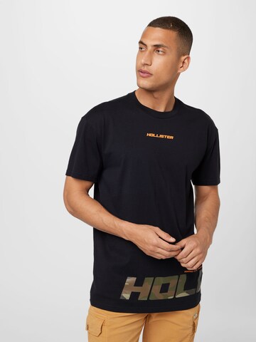 HOLLISTER Koszulka w kolorze czarny: przód