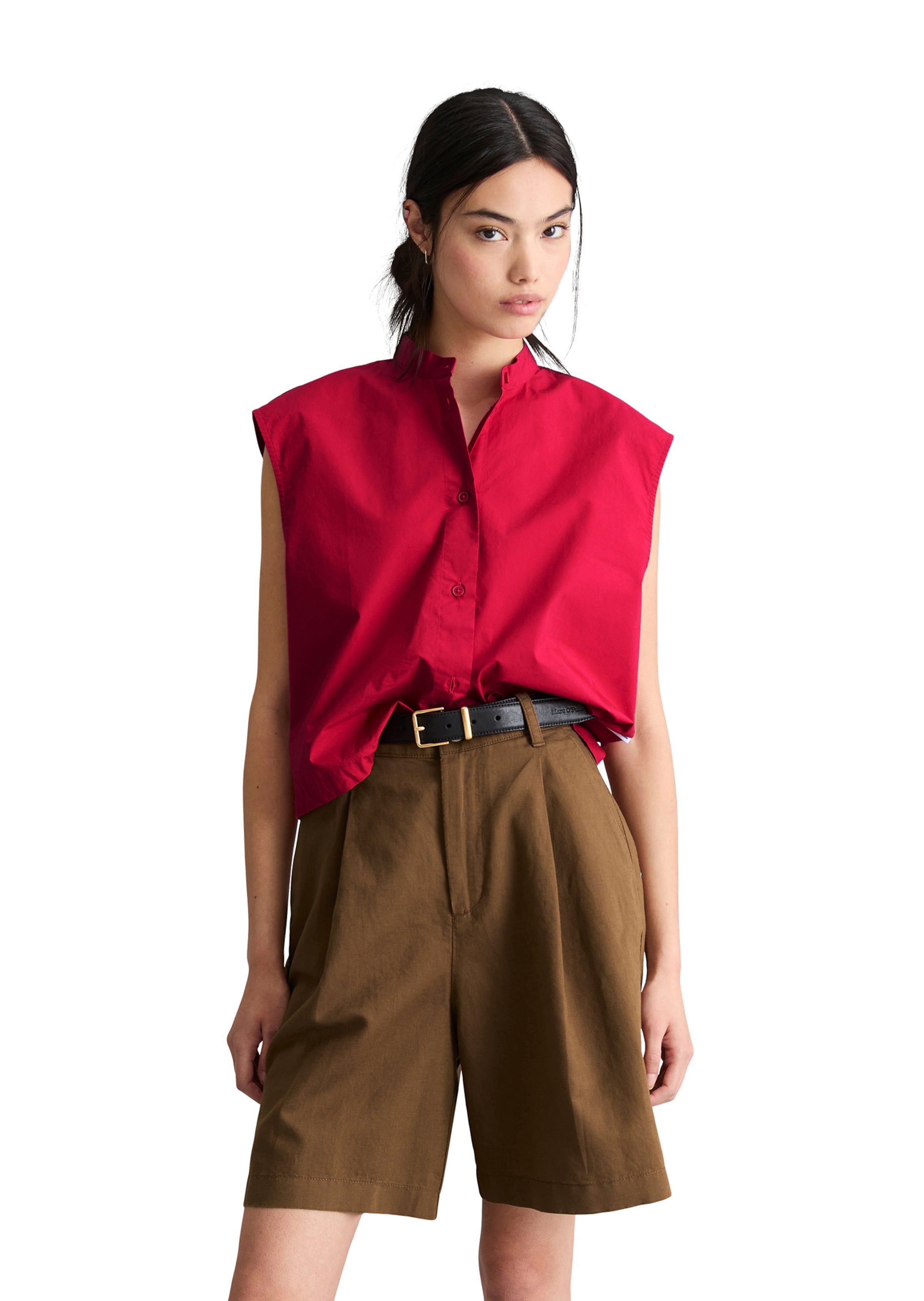 Marc O'Polo DENIM Bluse in Rot: Vorderseite