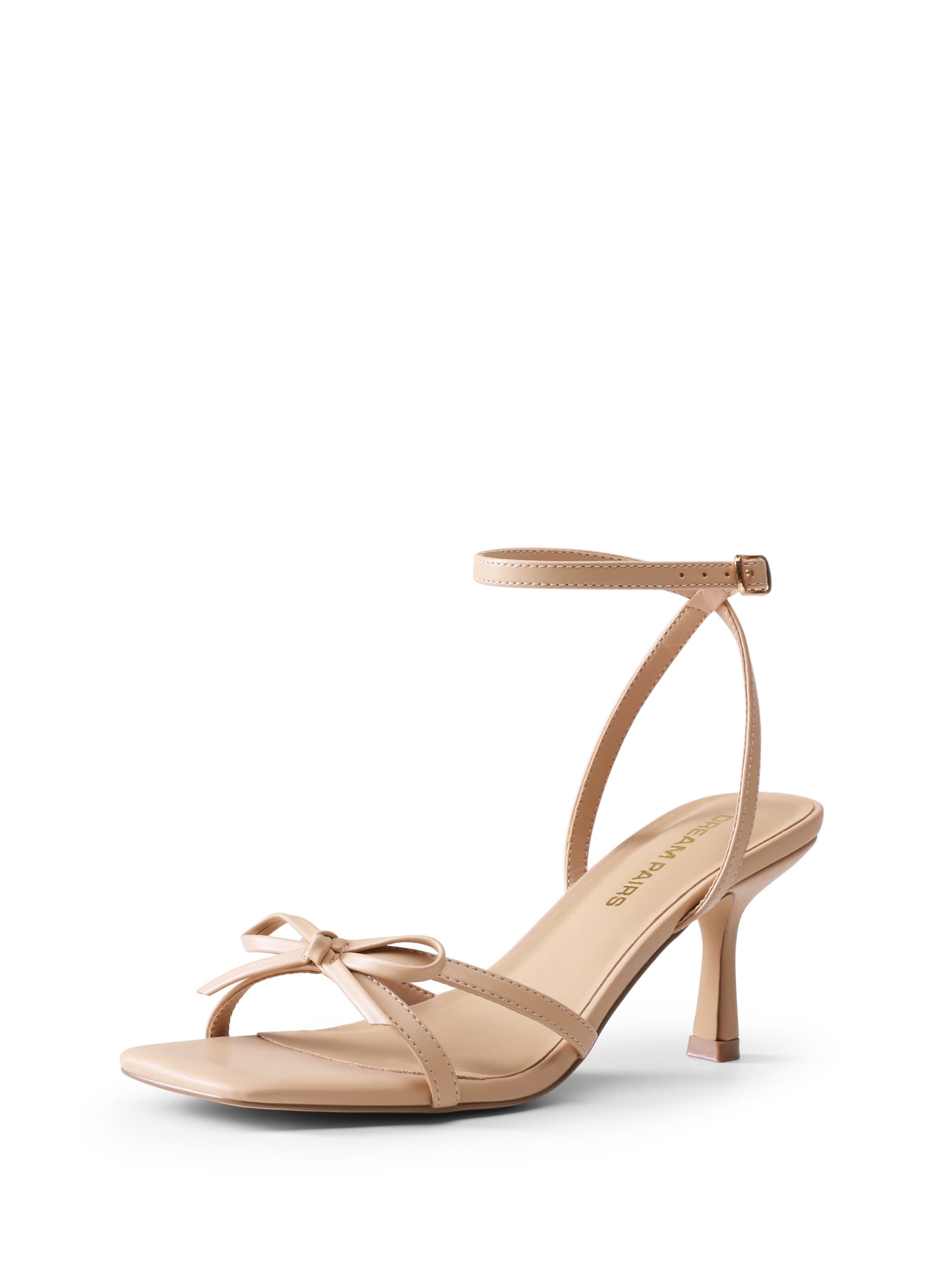 Dream Pairs Strap Sandals in Beige: front