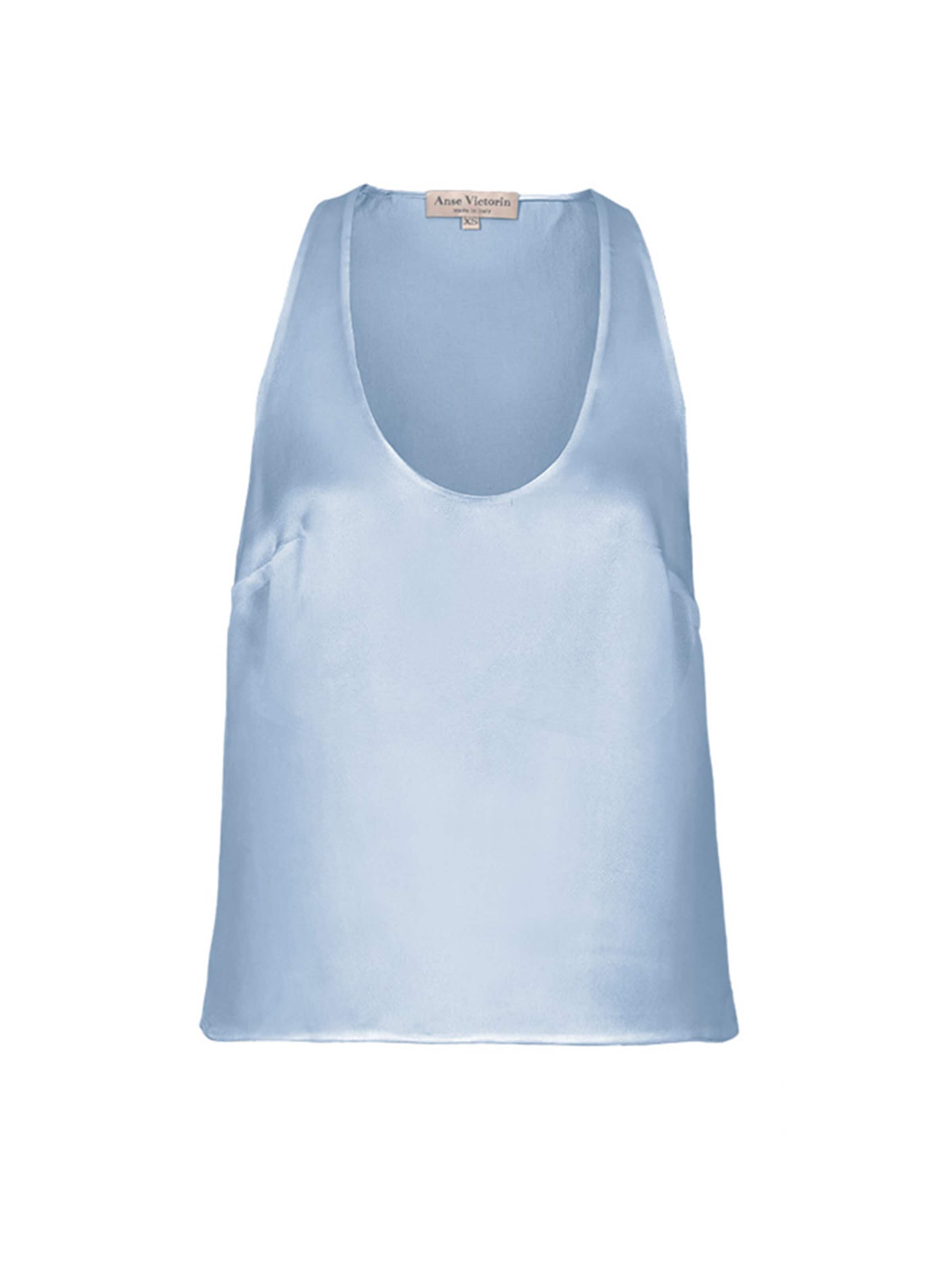 Anse Victorin Top 'Victoria' in Blauw: voorkant